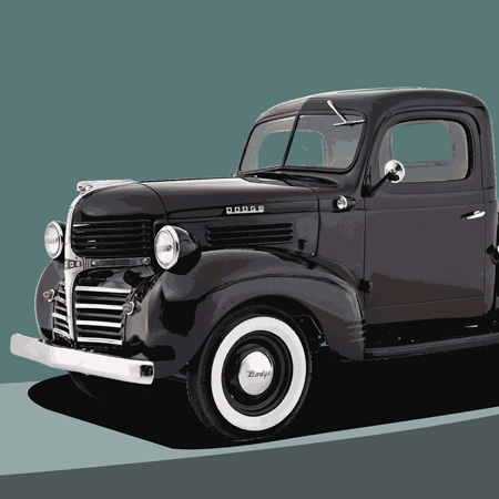 Luis Ramirez Truck Vector Illustration