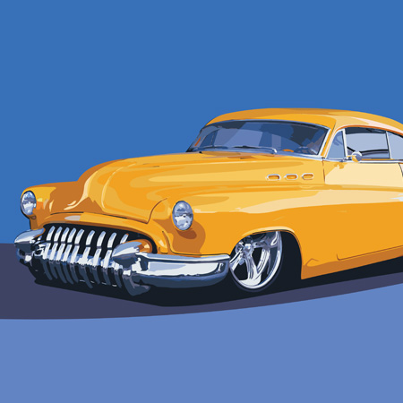 Luis Ramirez Car Illustration