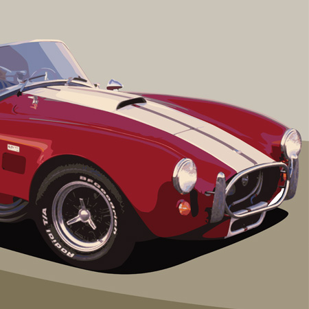 Luis Ramirez Classic Car Illustration