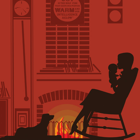 Luis Ramirez Fireplace Poster