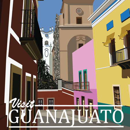 Luis Ramirez Visit Guanajuato Poster
